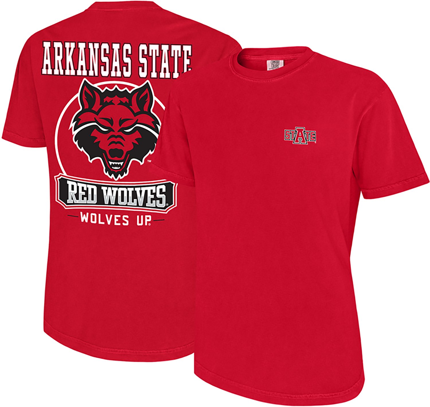 WILDCAT RETRO Men's Arkansas State University Mascot Circle Comfort Colors T-shirt - view number 3