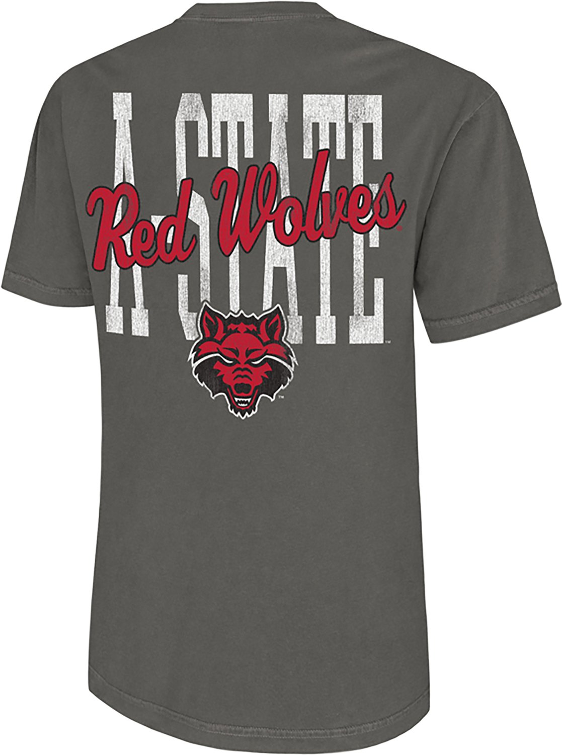 WILDCAT RETRO Men's Arkansas State University Script Mascot Comfort Colors DS T-shirt - view number 2