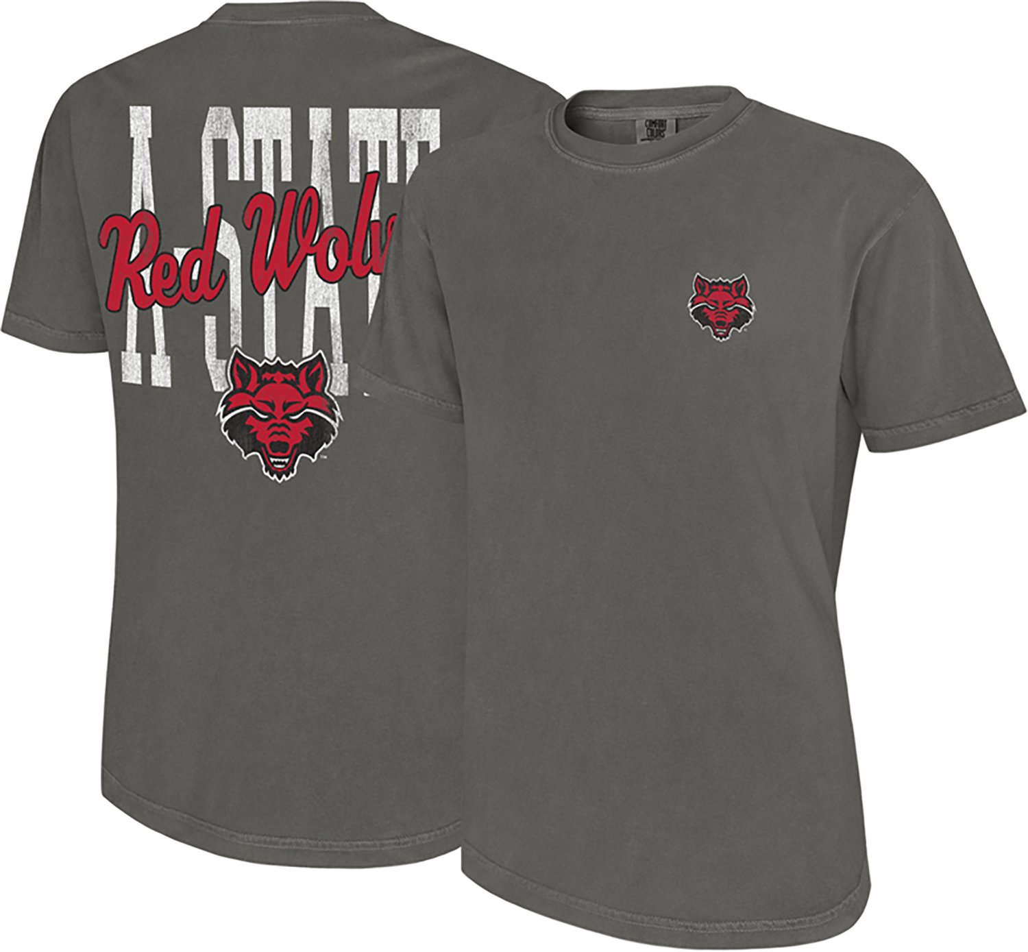 WILDCAT RETRO Men's Arkansas State University Script Mascot Comfort Colors DS T-shirt - view number 3