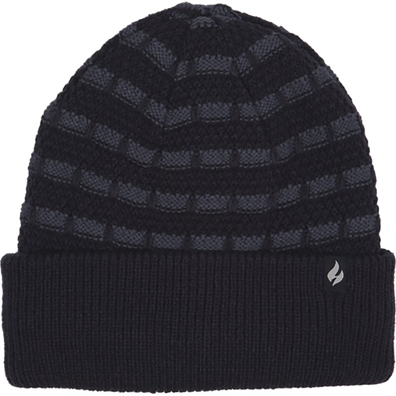 Heat Holders Men's Thermal Popcorn Stitch Ross Beanie - Navy