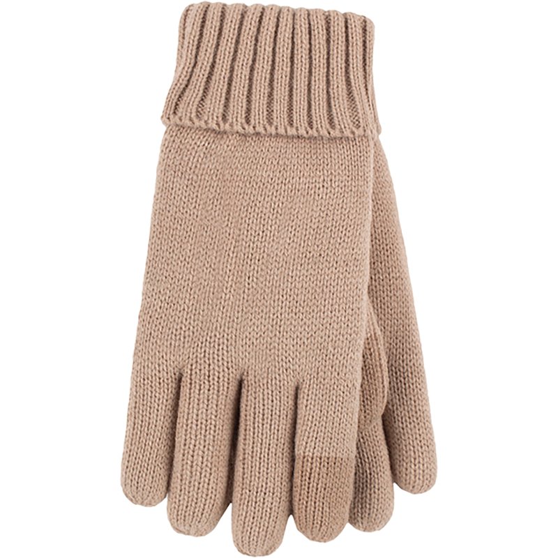 Heat Holders Women's Cathy Flat Knit Gloves with Touch Screen Fingertips
