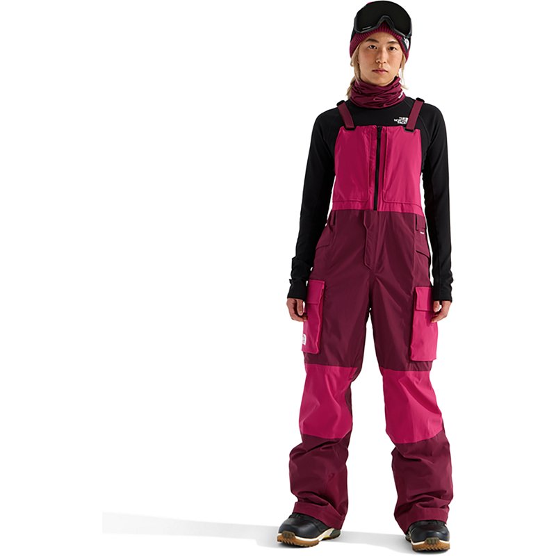 The North Face Women’s Freedom Bib (Size: Small): Burgundy Crush/Lali Guram