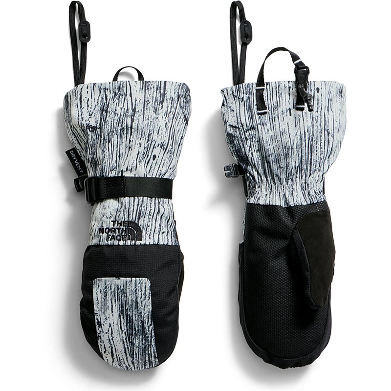 The North Face Kids’ Montana Mitt (Size: Medium): White Weathered Print