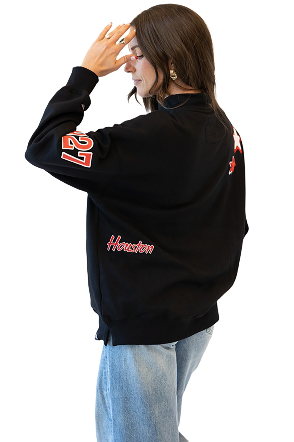 Gameday Social Women’s University of Houston All Over Scatter Long Sleeve Crew - view number 3