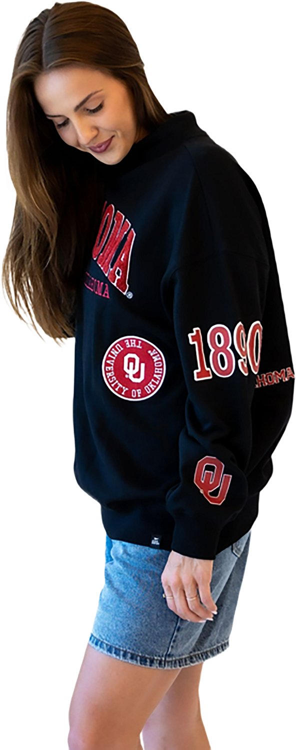 Gameday Social Women’s University of Oklahoma All Over Scatter Long Sleeve Crew - view number 2