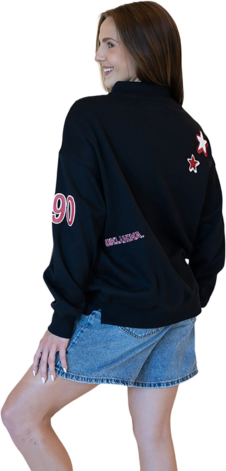 Gameday Social Women’s University of Oklahoma All Over Scatter Long Sleeve Crew - view number 3