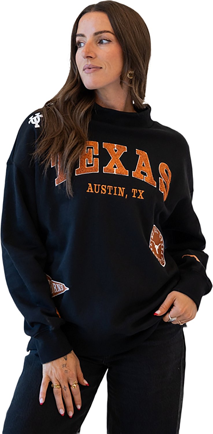 Gameday Social Women's Texas Longhorns All Over Scatter Sweatshirt