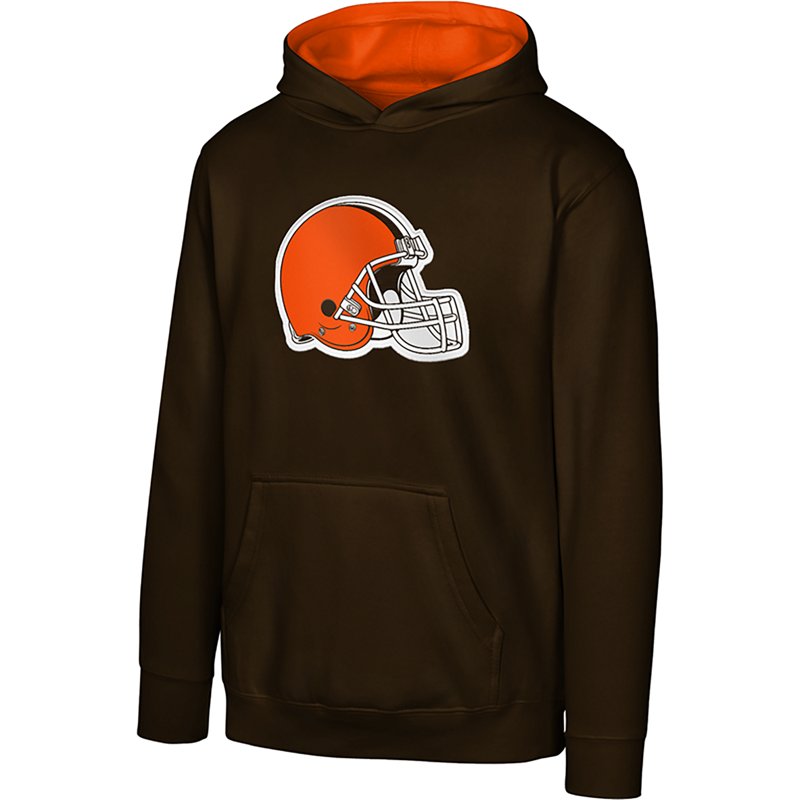 Outerstuff Boys' Cleveland Browns Prime Pullover Fleece Hoodie