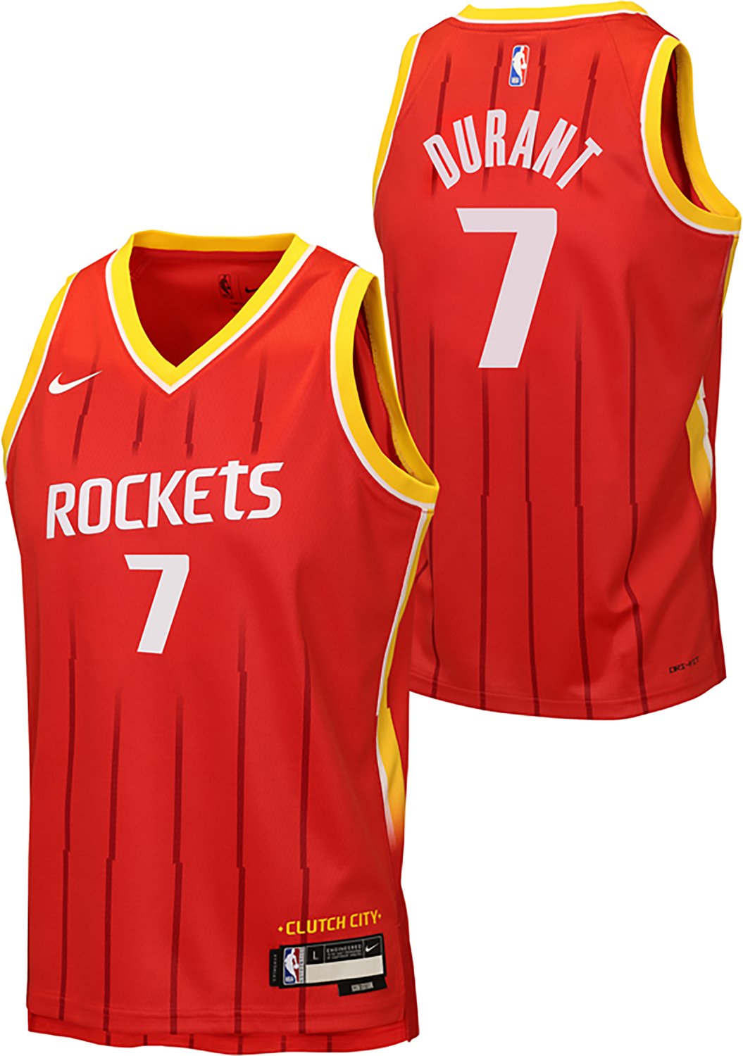 Nike Boys' Houston Rockets Kevin Durant #7 Icon Swingman Jersey