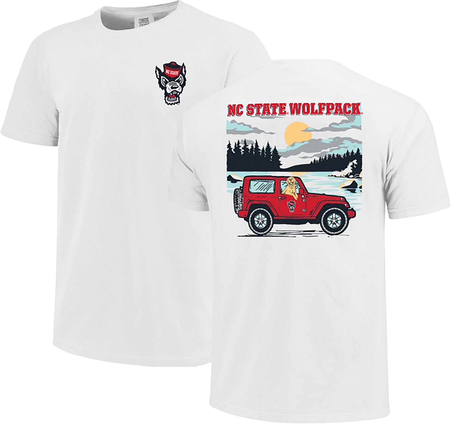 Image One Men’s North Carolina State University Lake Day Pup T-shirt - view number 3