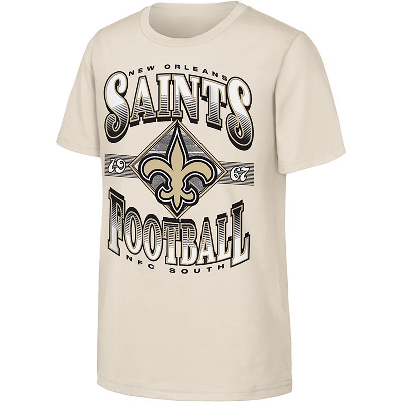 Youth Outerstuff  Natural New Orleans Saints NFL Of Days Past T-Shirt