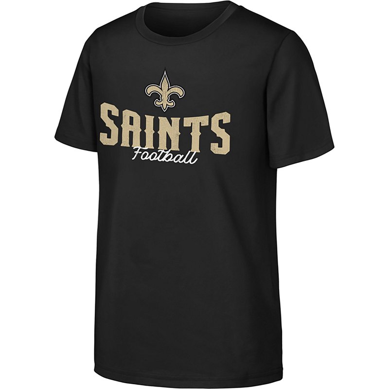 Outerstuff Big Boys and Girls Black New Orleans Saints Top Pick T-Shirt - Black