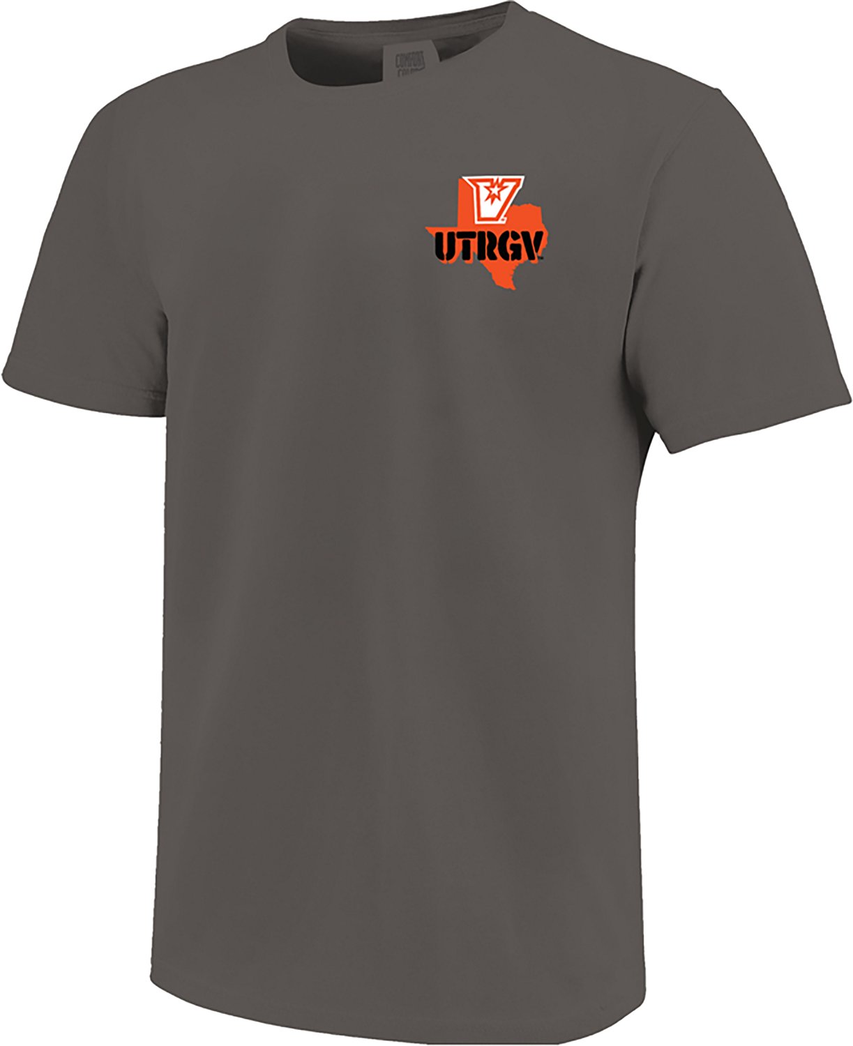Image One Men's The University of Texas Rio Grande Valley Pointing Mascot Stencil T-shirt