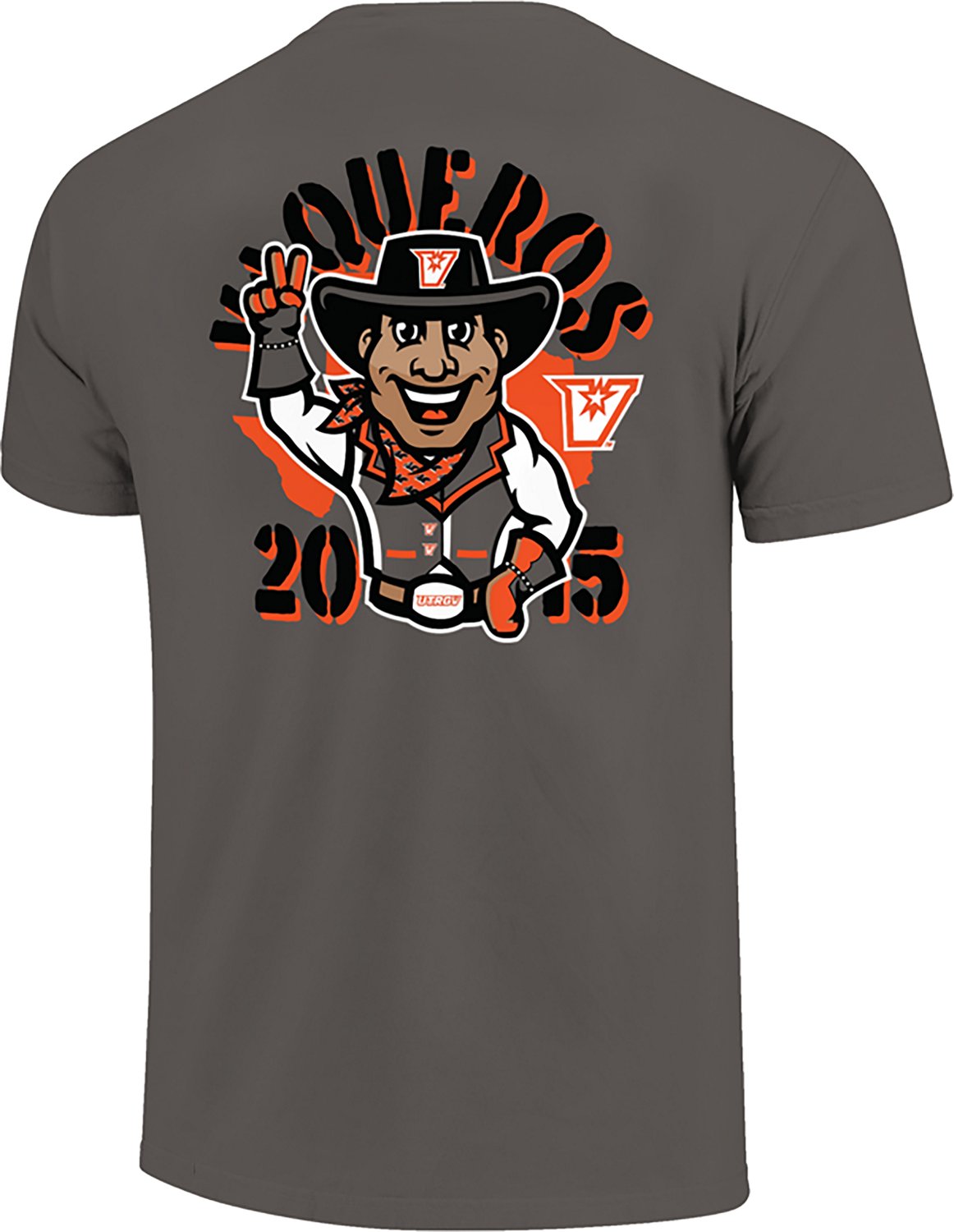 Image One Men's The University of Texas Rio Grande Valley Pointing Mascot Stencil T-shirt - view number 2