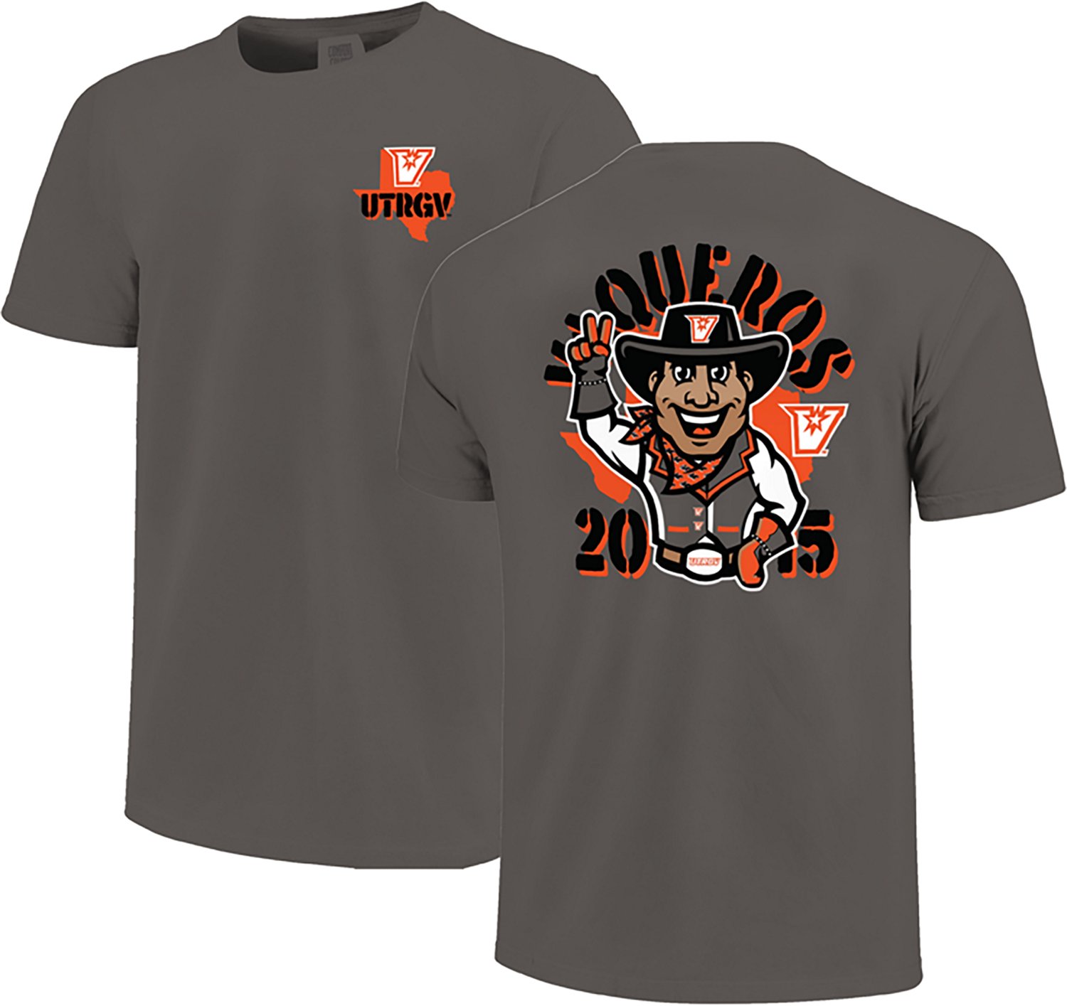 Image One Men's The University of Texas Rio Grande Valley Pointing Mascot Stencil T-shirt - view number 3