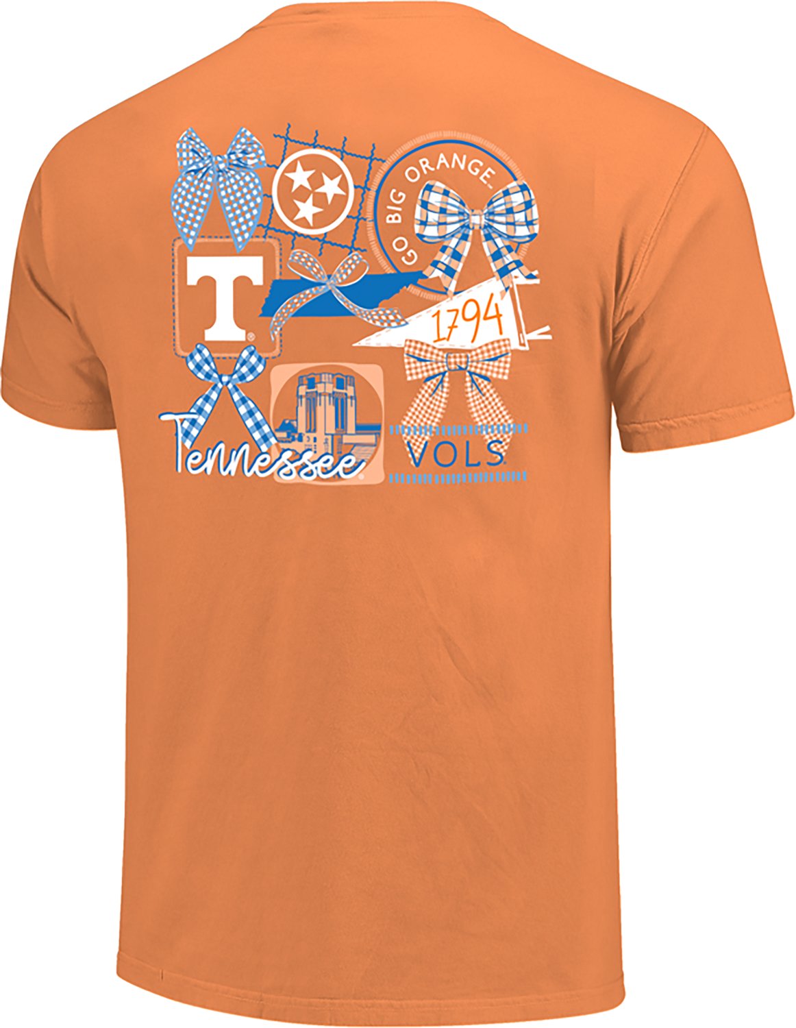 Image One Women's Tennessee Volunteers Gingham Bows T-Shirt - view number 2