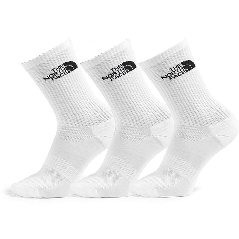 The North Face Multisport Cush Crew Sock—3P (Size: Medium): White
