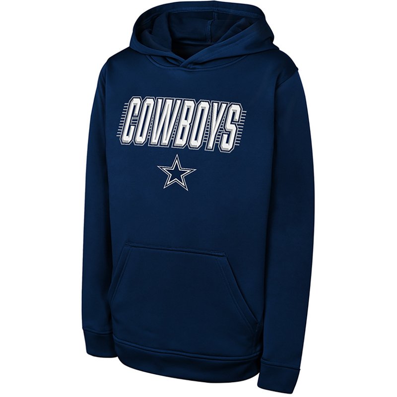 Youth Outerstuff Navy Dallas Cowboys Sack Party Performance Hoodie
