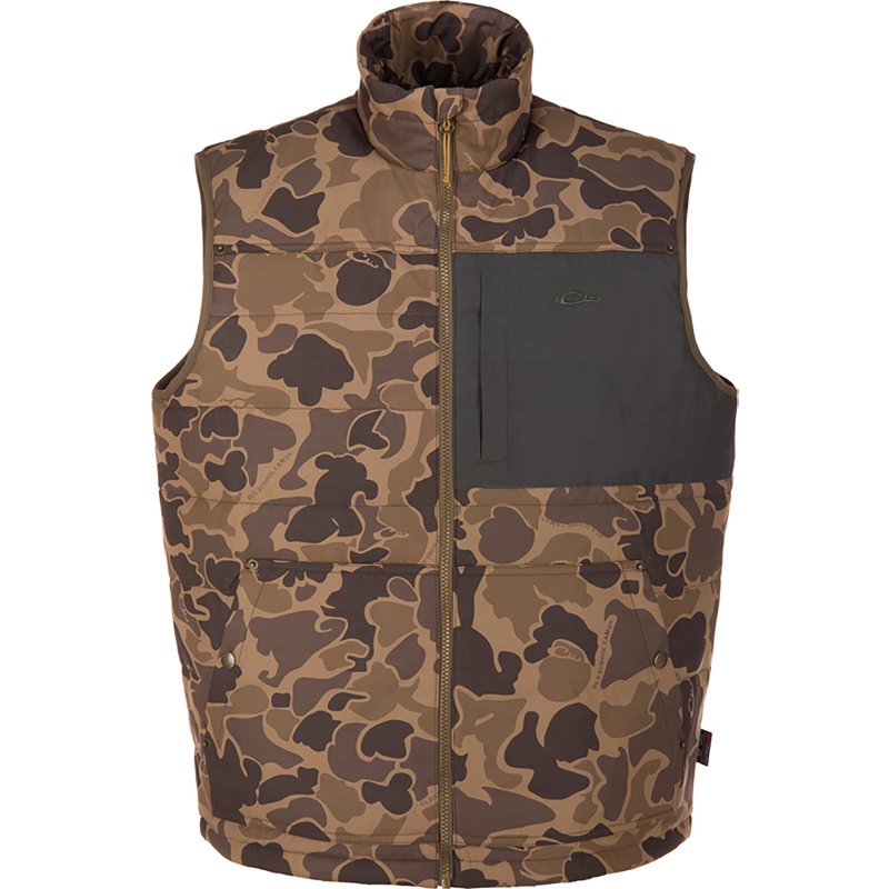 DRAKE Delta Featherless Down Vest, Color: OS Sport, Size:L (DS0103-080-3)