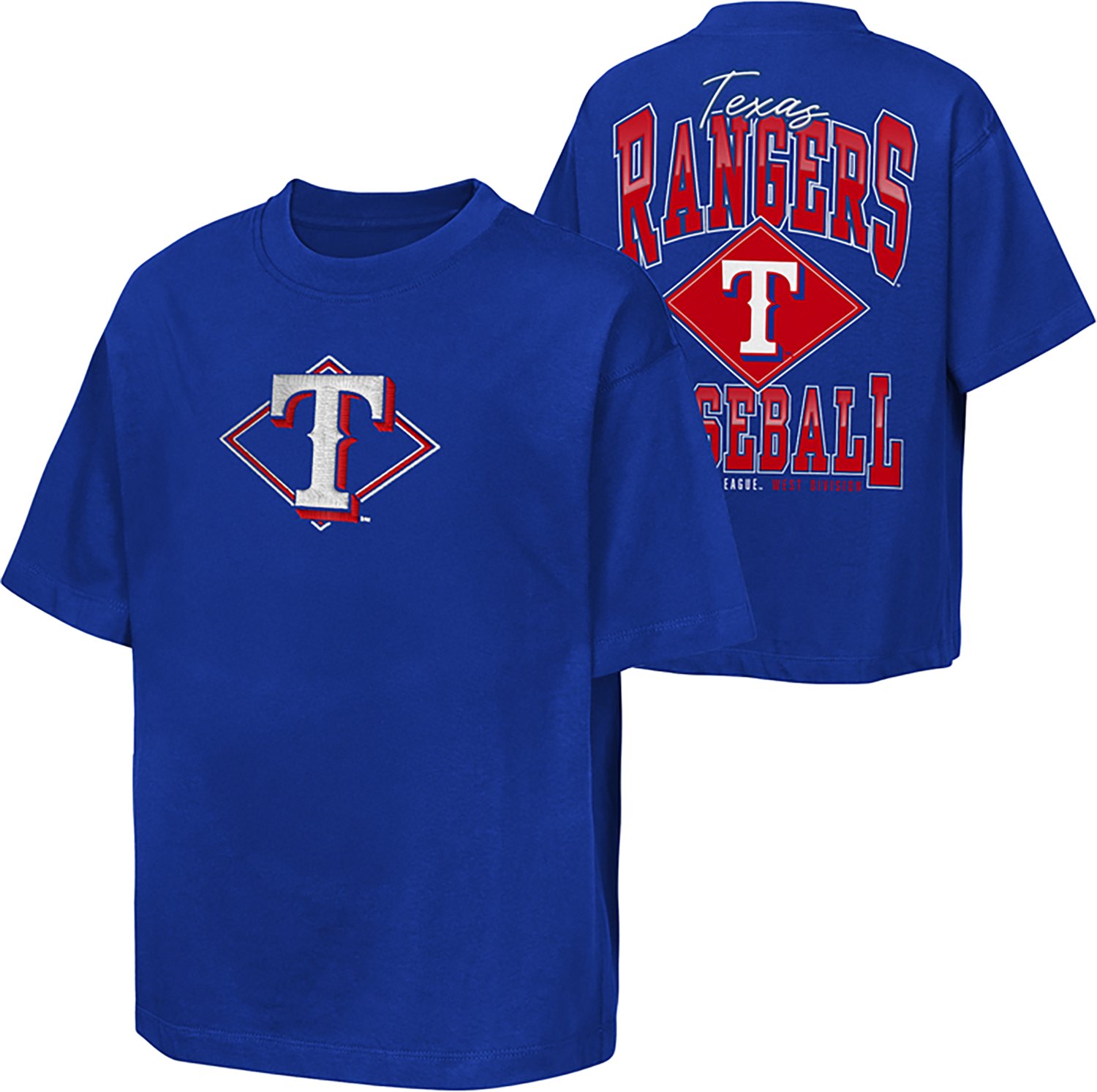 Outerstuff Kids' Texas Rangers Diamond T-shirt - view number 3