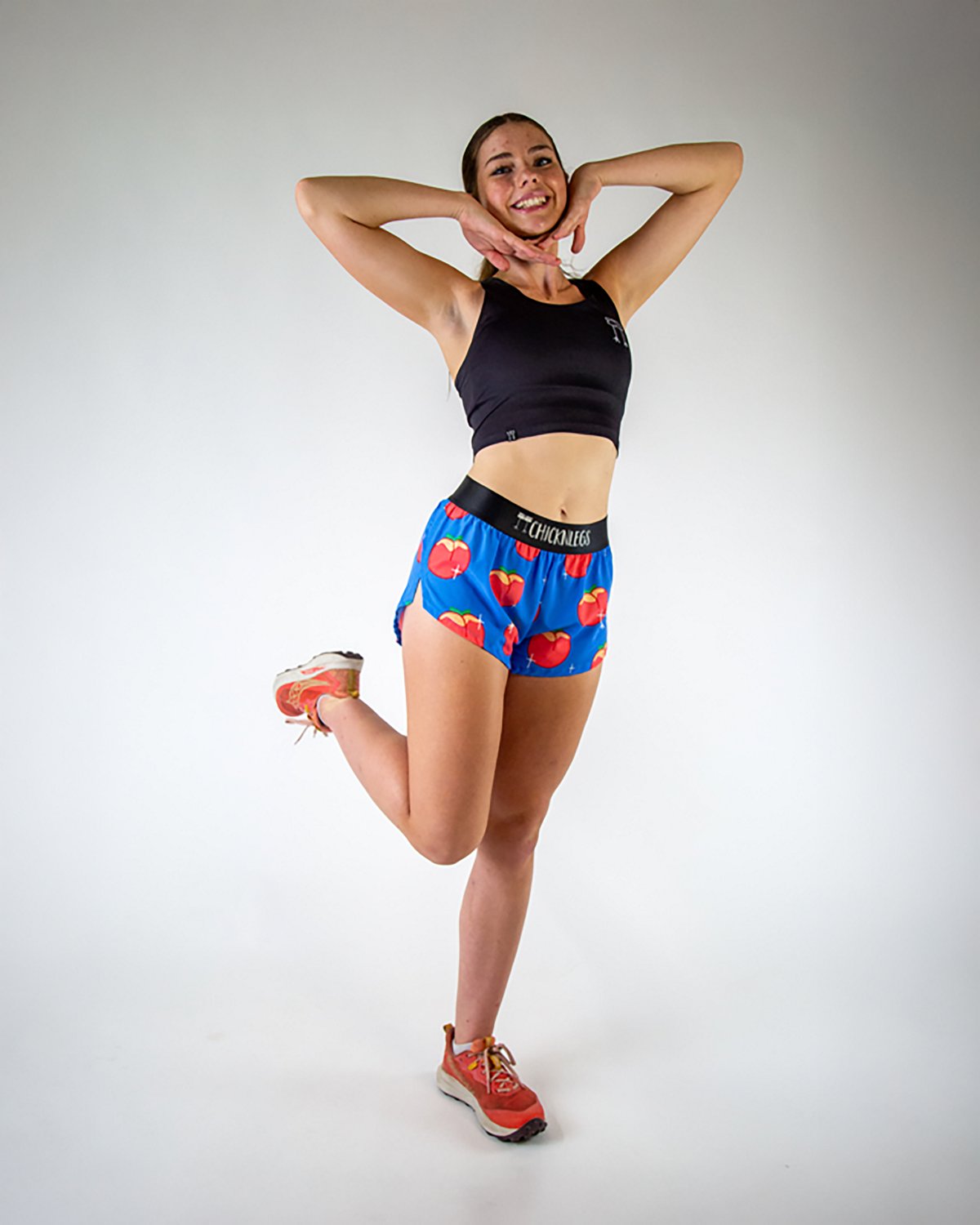 Chicknlegs Women's Juicy Peaches Split Shorts 1.5 in - view number 7