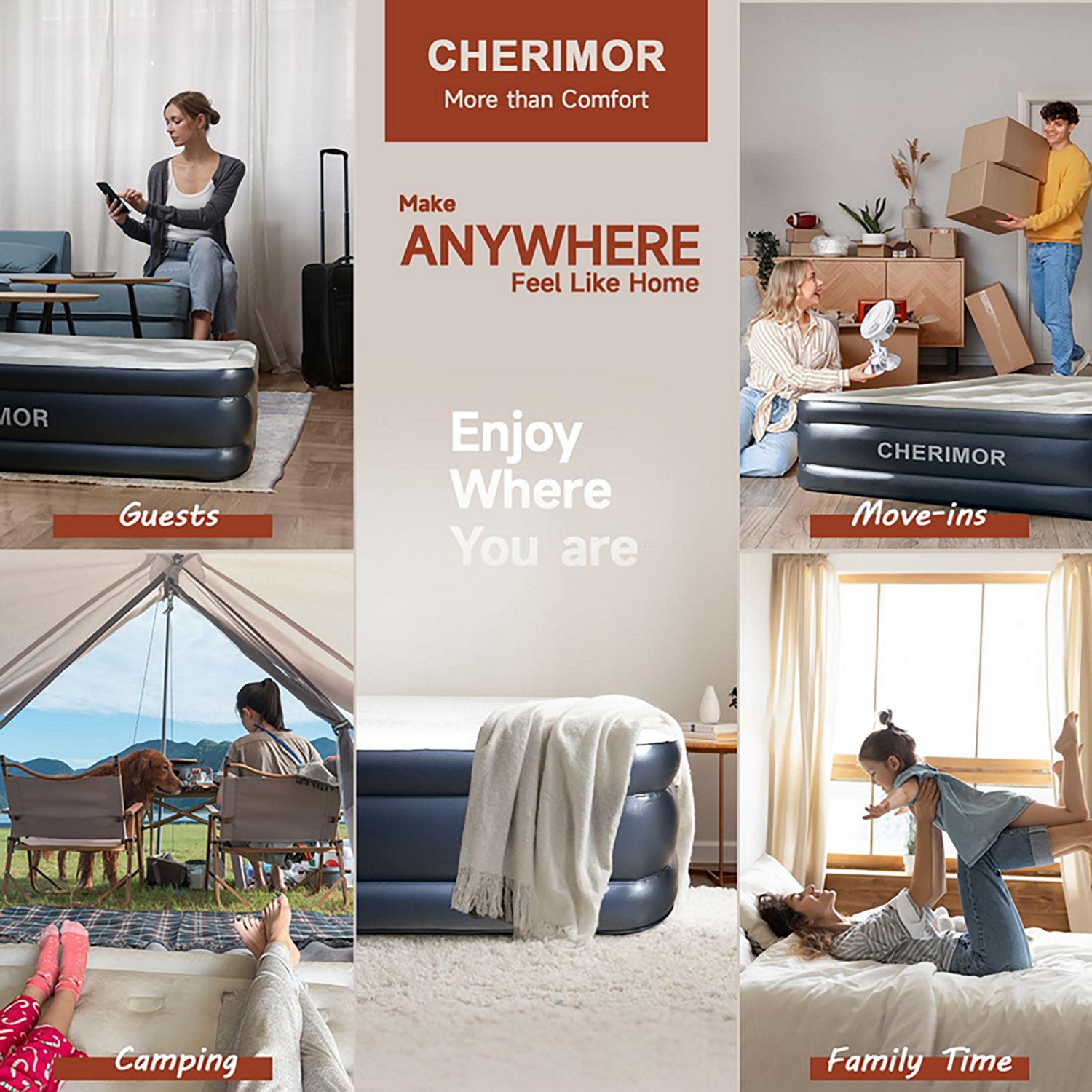 Cherimor 18 in. King Airbed with Built‑In Pump - view number 7