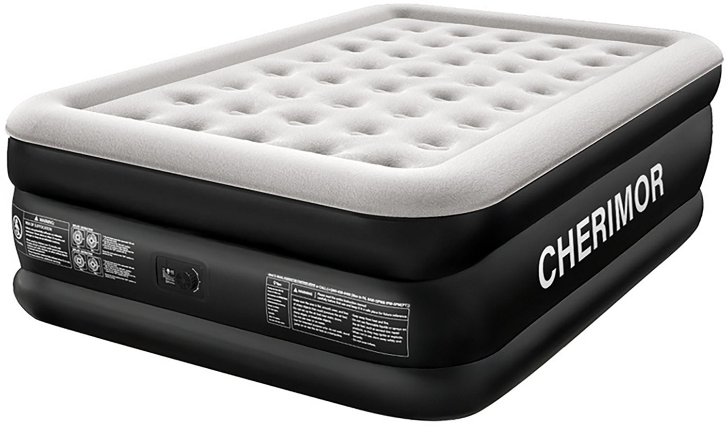 Cherimor 18 in. Queen Airbed with Built‑In Pump