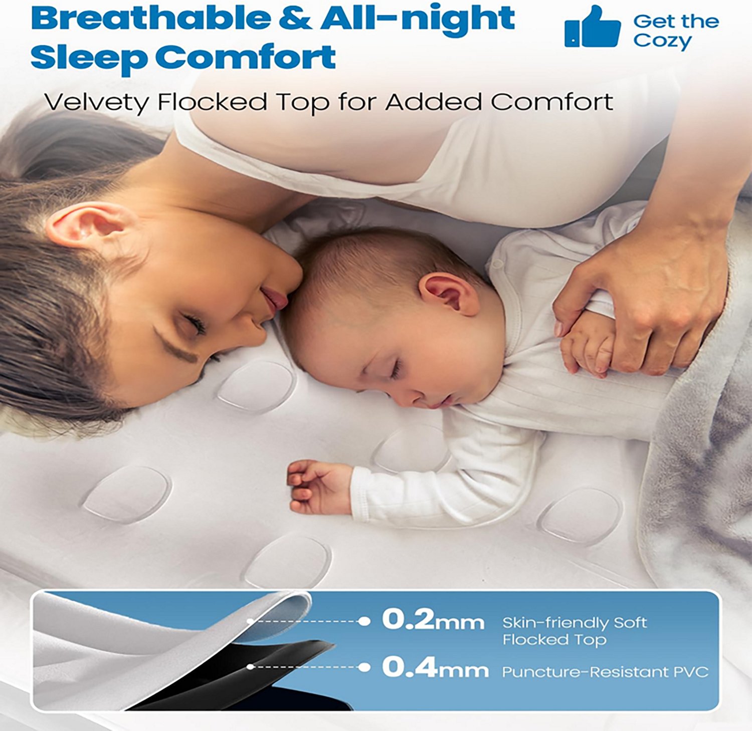 Cherimor 18 in. Queen Airbed with Built‑In Pump - view number 2