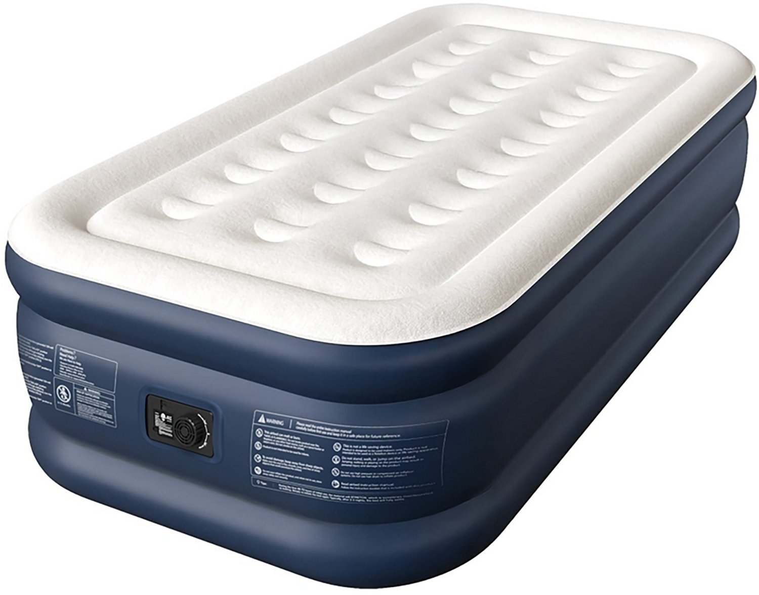 Cherimor 18 in. Series Twin XL Airbed with Built‑In Pump and Pillow‑Top Surface