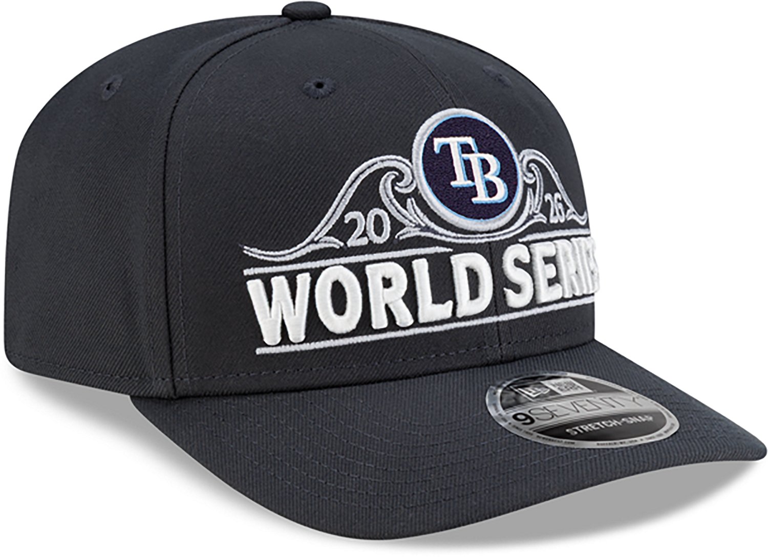 New Era Adults' Tampa Bay Rays 2026 World Series Bound 9SEVENTY Stretch-Snap Cap - view number 3