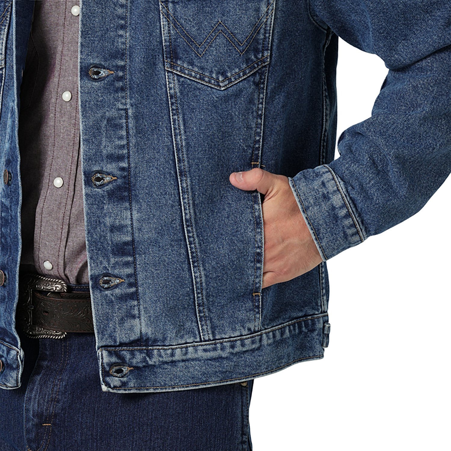 Wrangler Men's Cowboy Cut Unlined Denim Jacket - view number 4