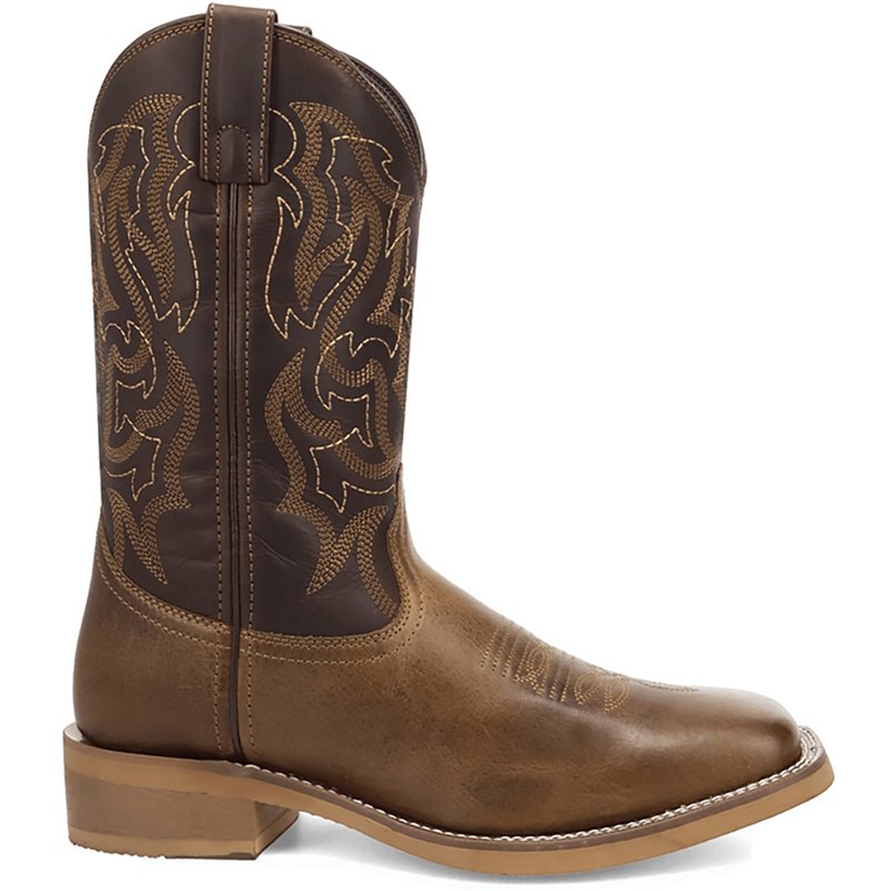 Laredo Chisholm Square Toe Pull On Cowboy Boots