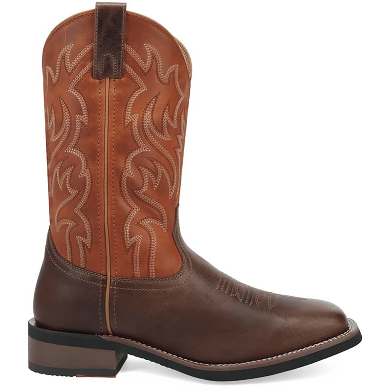 Laredo Decatur Square to Square Toe Pull On Cowboy Boots