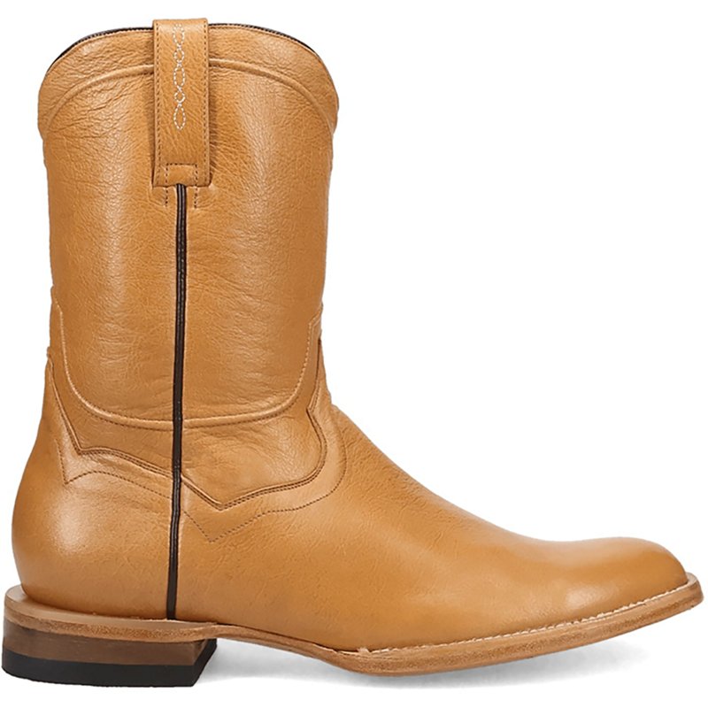 Dan Post Boots Hartwell Leather Round Toe Pull On Cowboy Boots