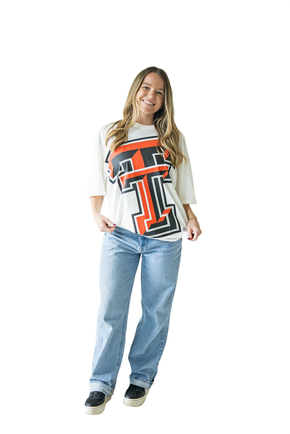 Gameday Social Women's Texas Tech University Lawson Logo Oversized T-shirt