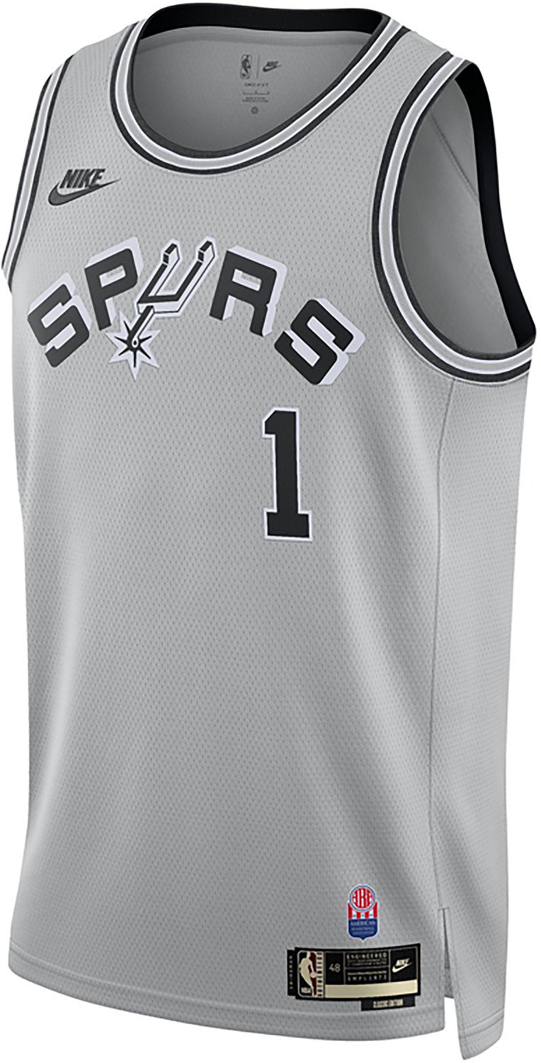 Nike Spurs Wembanyama DriFit Hardwood Classics Swingman Jersey