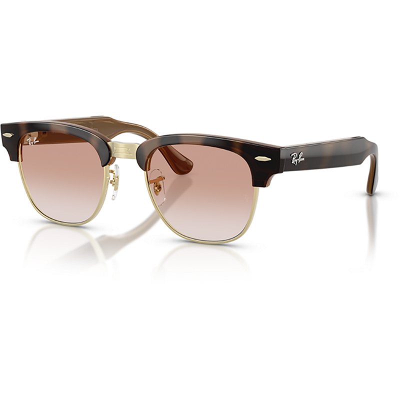 Ray-Ban Meta Audio Clubmaster Havana on Gold Gradient Brown Lenses