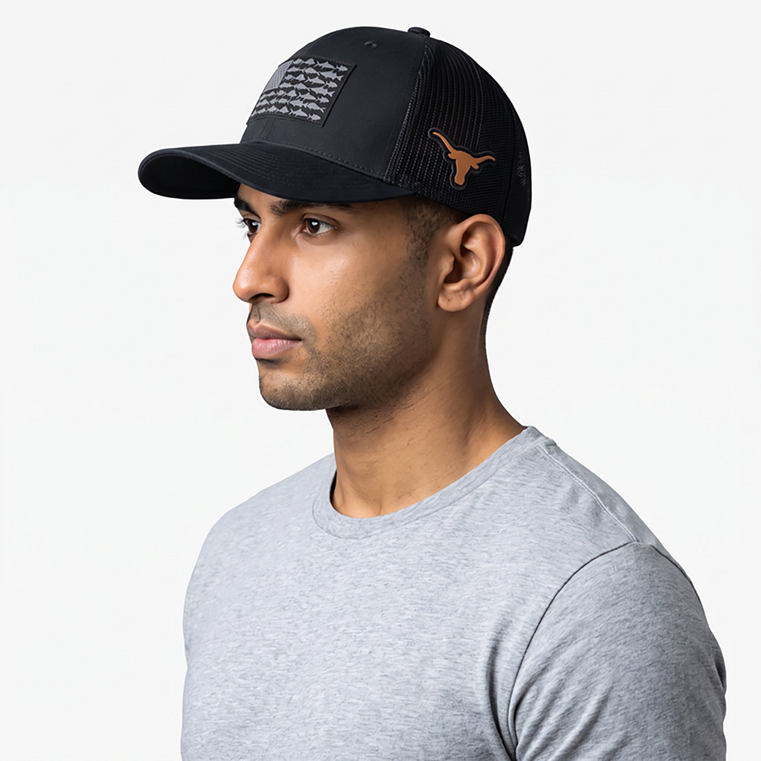 Columbia Sportswear Men's University of Texas Mesh Fish Flag Ball Cap - view number 5
