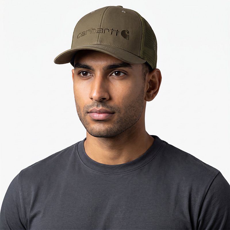 Carhartt Men's Cotton Rugged Flex Oakland Logo Cap | Burnished Logs | LXL