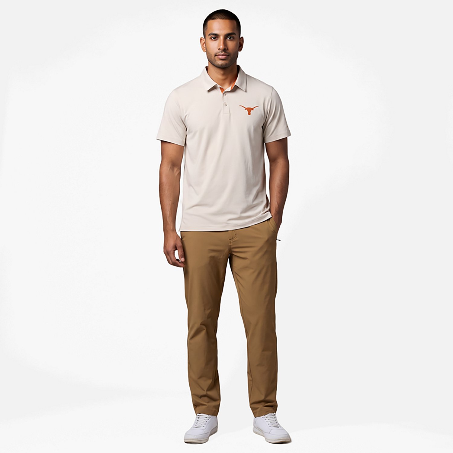Columbia Men's Collegiate Tech Trail Short-Sleeve University of Texas Polo - view number 6