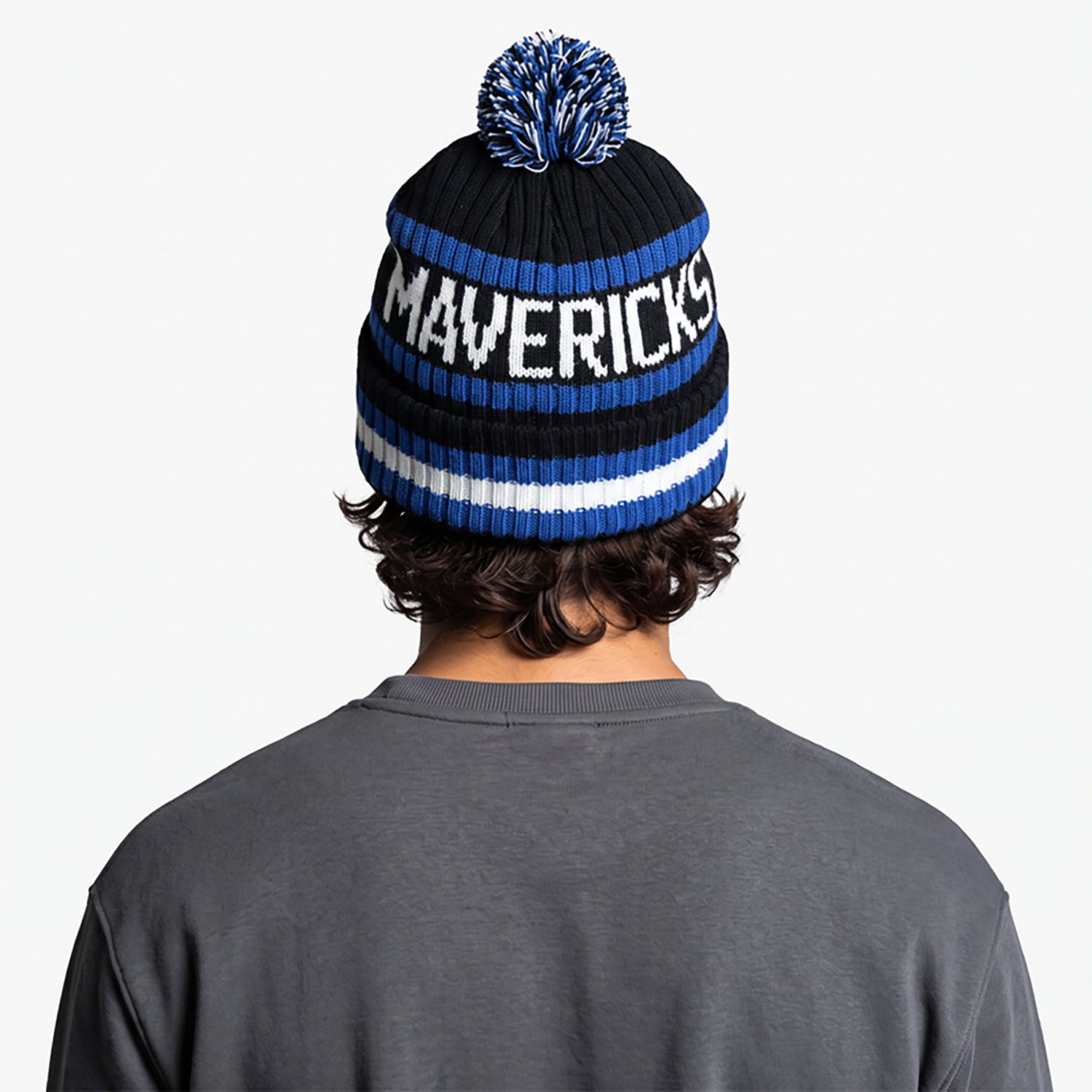 '47 Dallas Mavericks Bering Cuffed Knit Hat with Pom - view number 3
