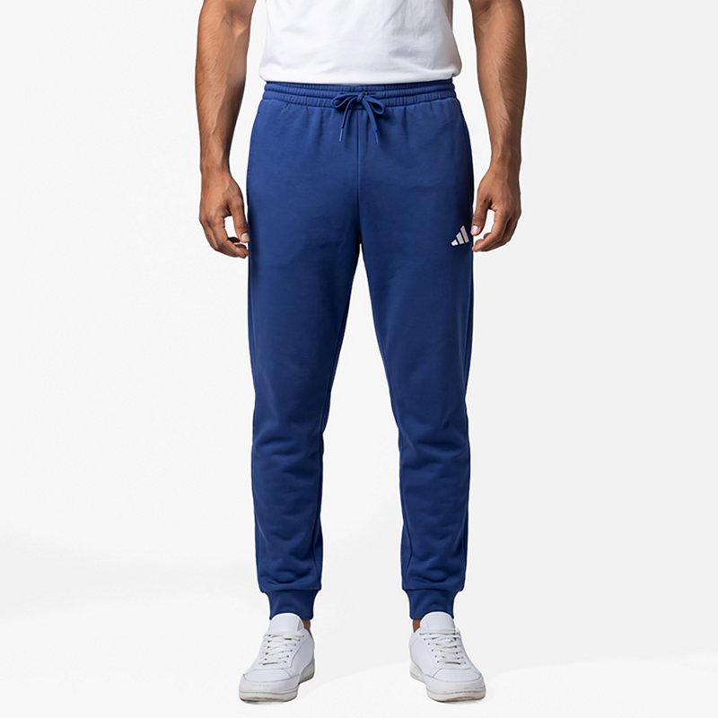 adidas Men's Essentials FeelCozy Fleece Pants - Dark Blue