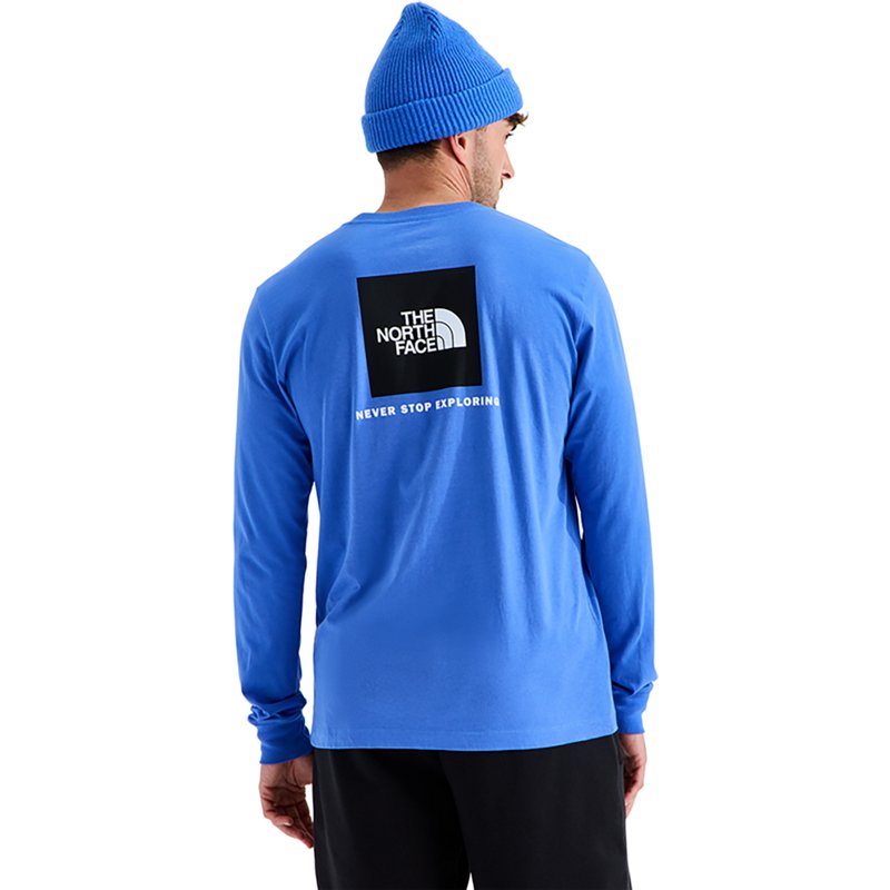 The North Face Men's Evolution Box Nse Long-Sleeve T-Shirt - Active Blue