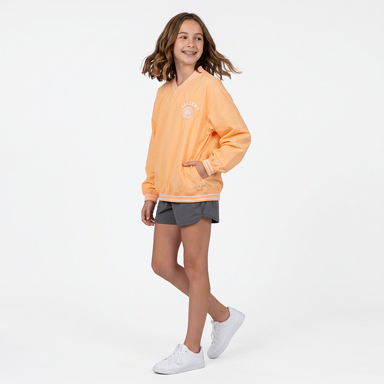 BCG Girls' Run Race V-neck Pullover