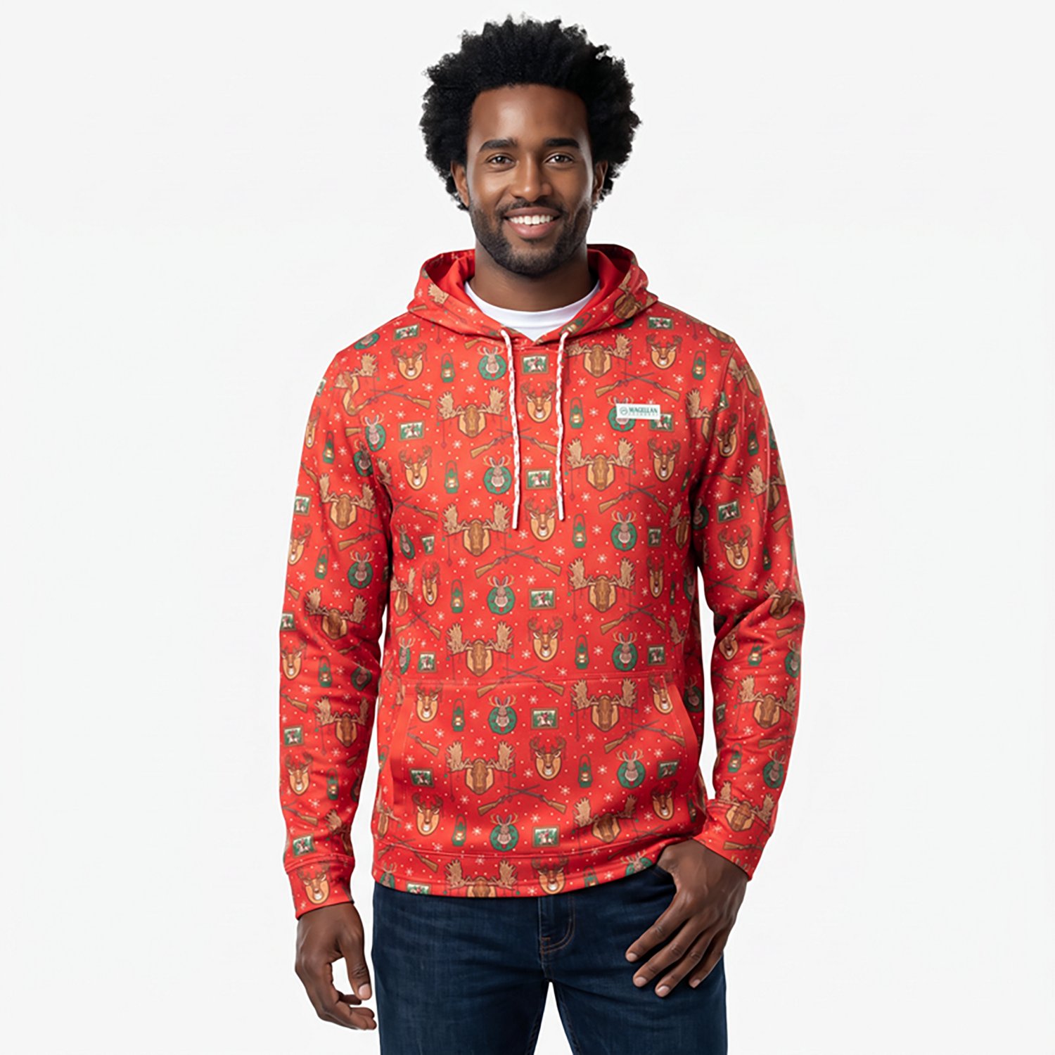 Magellan Outdoors Men's Mag M Holiday Hunting Wall Fleece Hoodie - view number 3