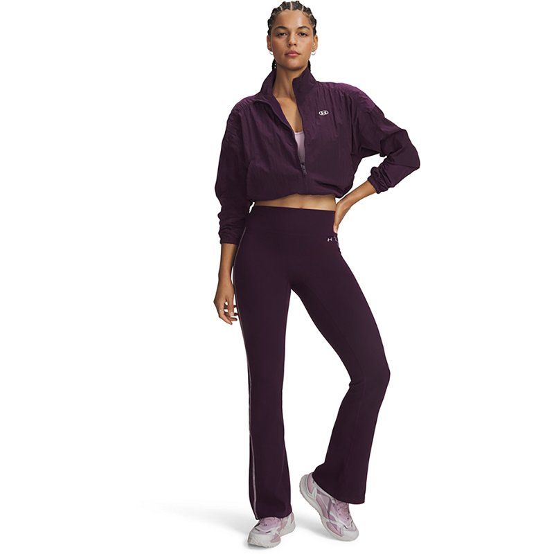 Under Armour Women's Motion High-Waisted Boot-Cut Pants With Pockets - Purple Echo / Mauve Pink