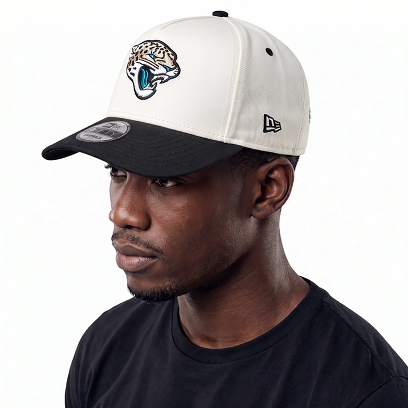 New Era Men's Natural Jacksonville Jaguars 2026 Rivalries Collection Fan Pack A-Frame 9FIFTY Snapback Hat - Natural, Black