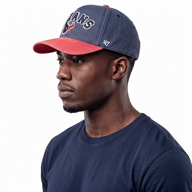 Men's '47 Navy Houston Texans  Calderwood Well Worn Hitch Adjustable Hat