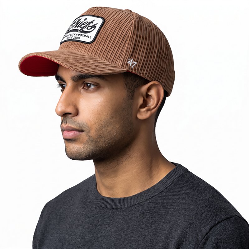 Men's '47 Brown Kansas City Chiefs Corduroy Patch Hitch Adjustable Hat