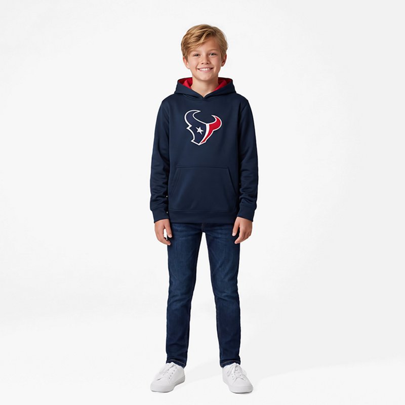 Outerstuff Boys' Houston Texans Prime Pullover Fleece Hoodie